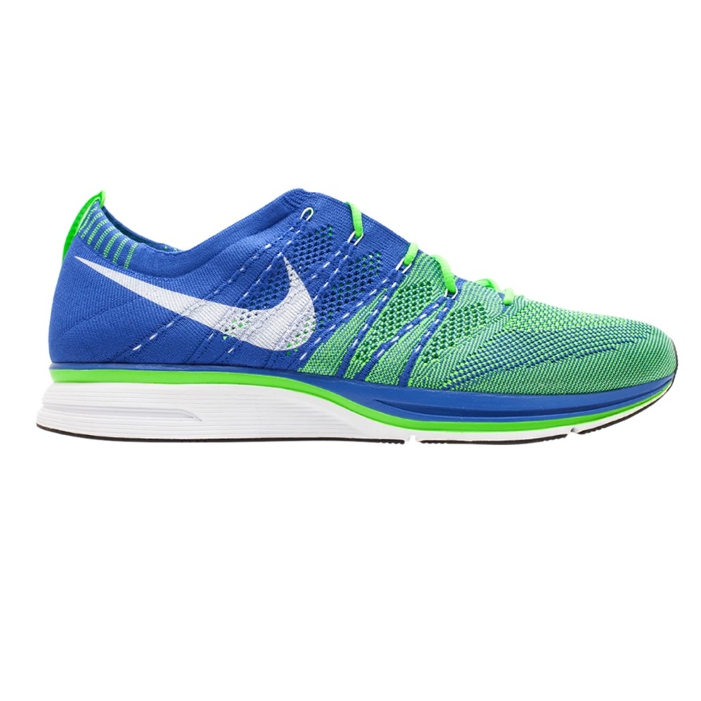 Nike Flyknit Trainer+ Varsity Royal Electric Green men’s size 10